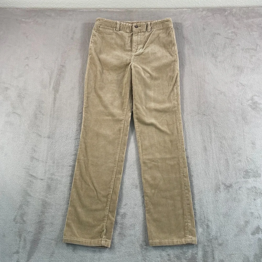 Polo Ralph Lauren Cord‎ Corduroy Pants Trousers Women 28x29 (Tag 16) Beige Pony